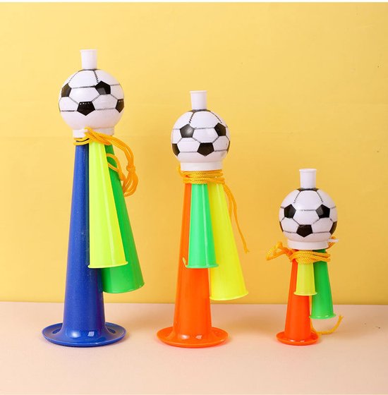 Football Horn for Fans - Stadium Cheering Accessories - Set of 3 - Sports Horn Toy - Football Horn Football | Soccer (with cord) โ image 4
