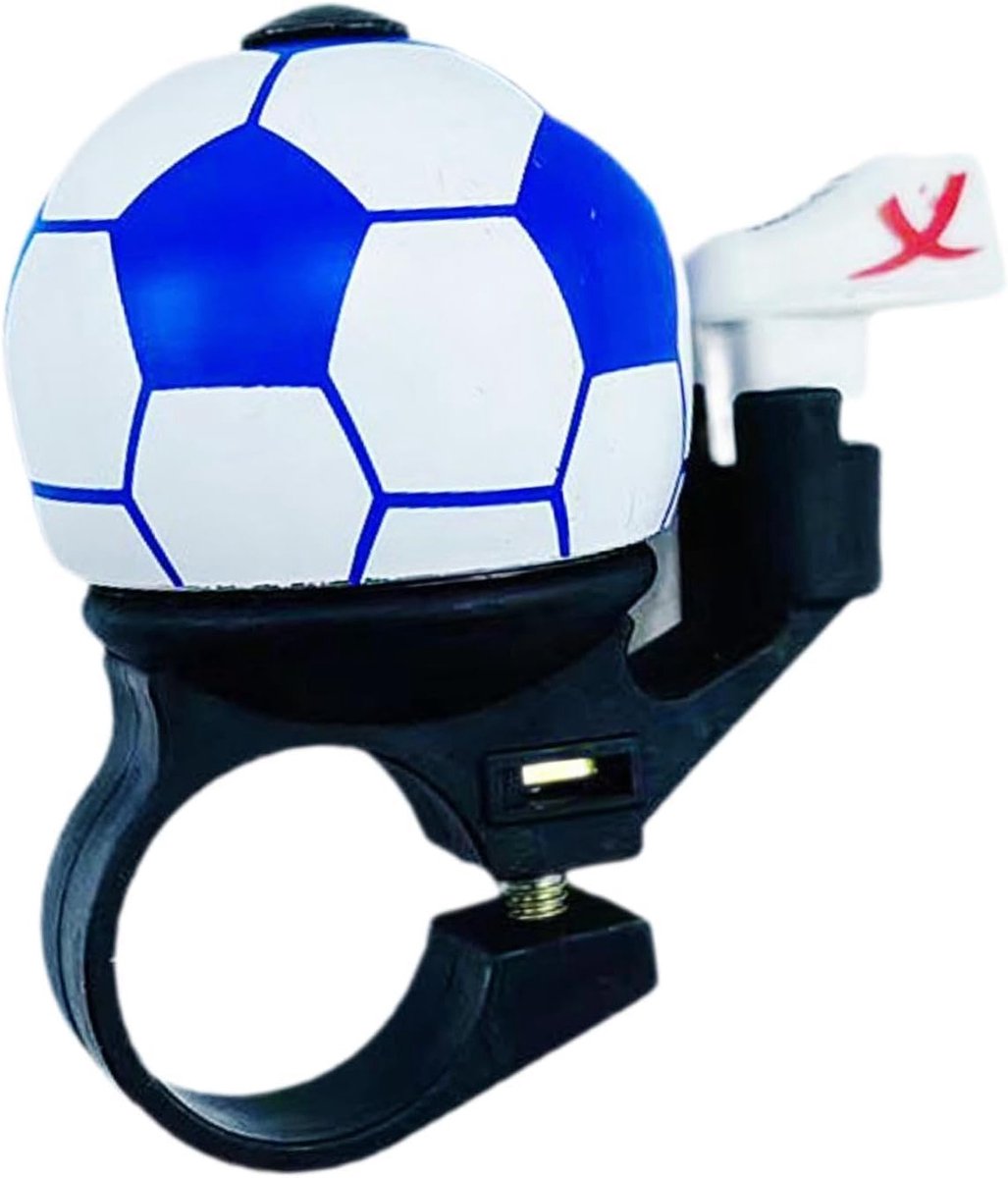 Bicycle bell - Blue Football bicycle bell - Bicycle horn - Children's bicycle bell - Bicycle horn - Blue