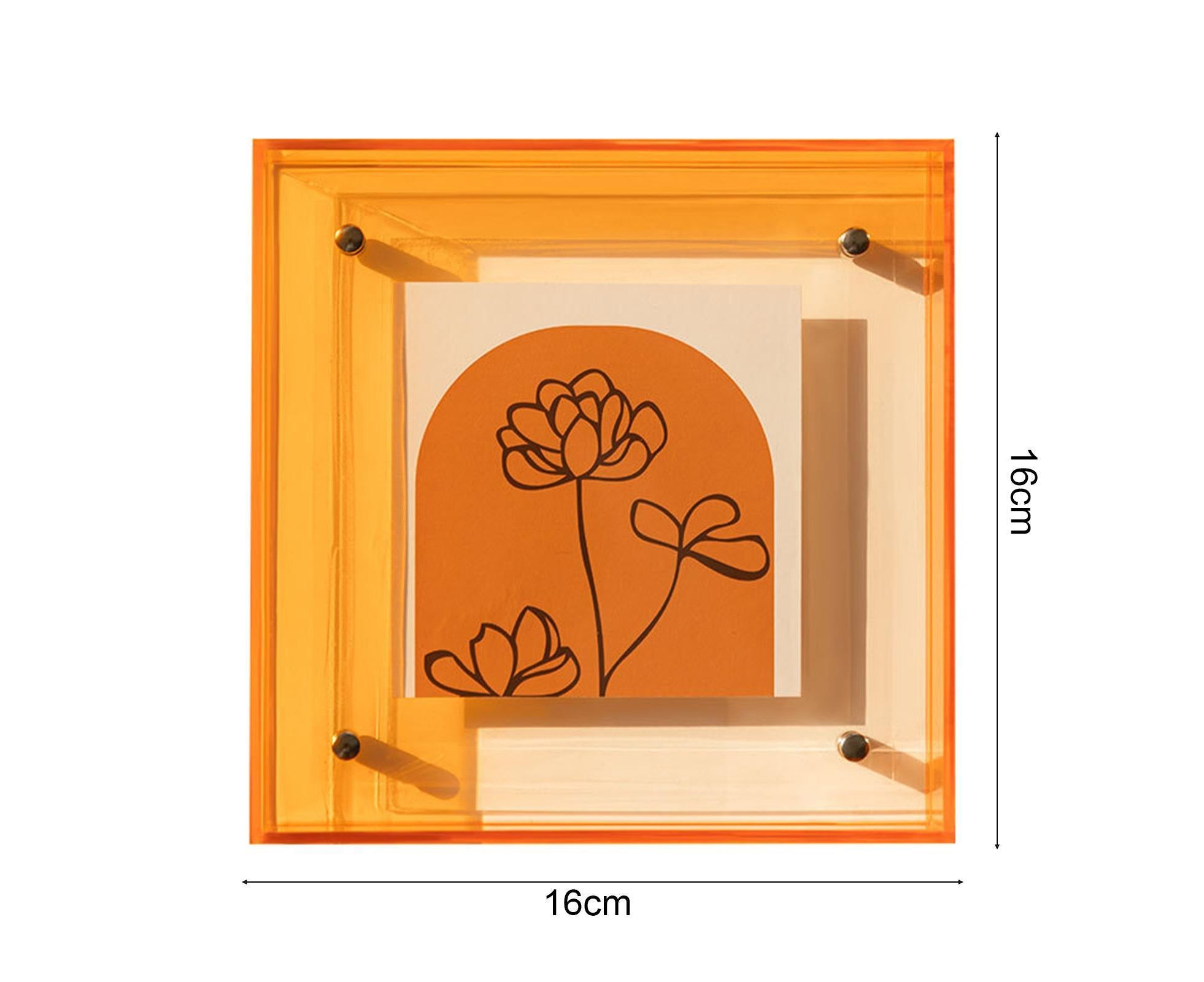 Dazzling Acrylic Photo Frame Ornaments Printing And Framing Creative Picture Frame Display DIY Wash Photos Home Decor - Coffee โ image 2