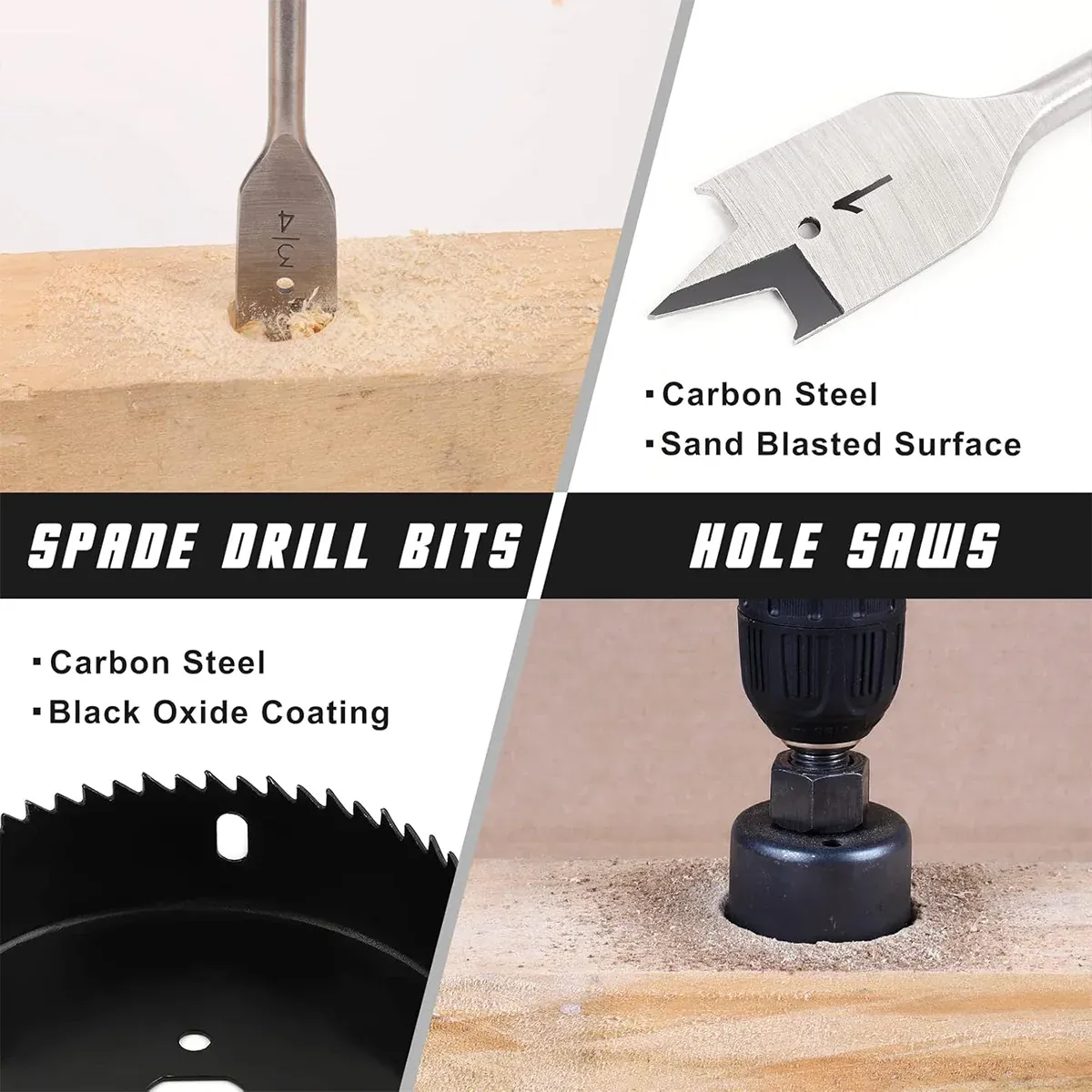 246pcs Drill Bit Set Hole Opener Drills Kit Metal Wood Plastic DIY Power Tools โ image 6