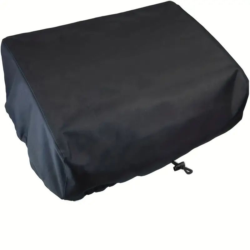 Universal Flat Top Griddle Cover Black, Drawstring Secure Fit Outdoor BBQ Griddle Dust Protector, UV & Weather Resistant, 57 × 48 × 23 cm — image 3