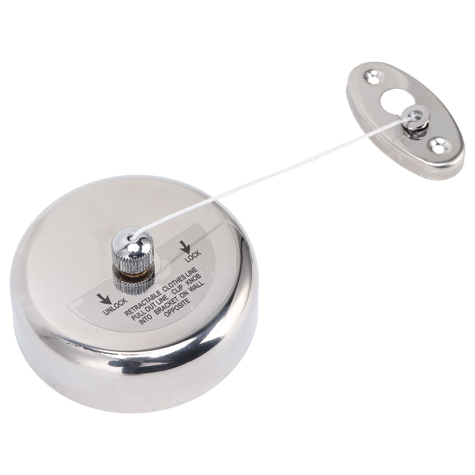 Clothesline 304 Stainless Steel Nylon Cord Space Saving Retractable 9ft/2.8m Indoor Clothesline — image 2