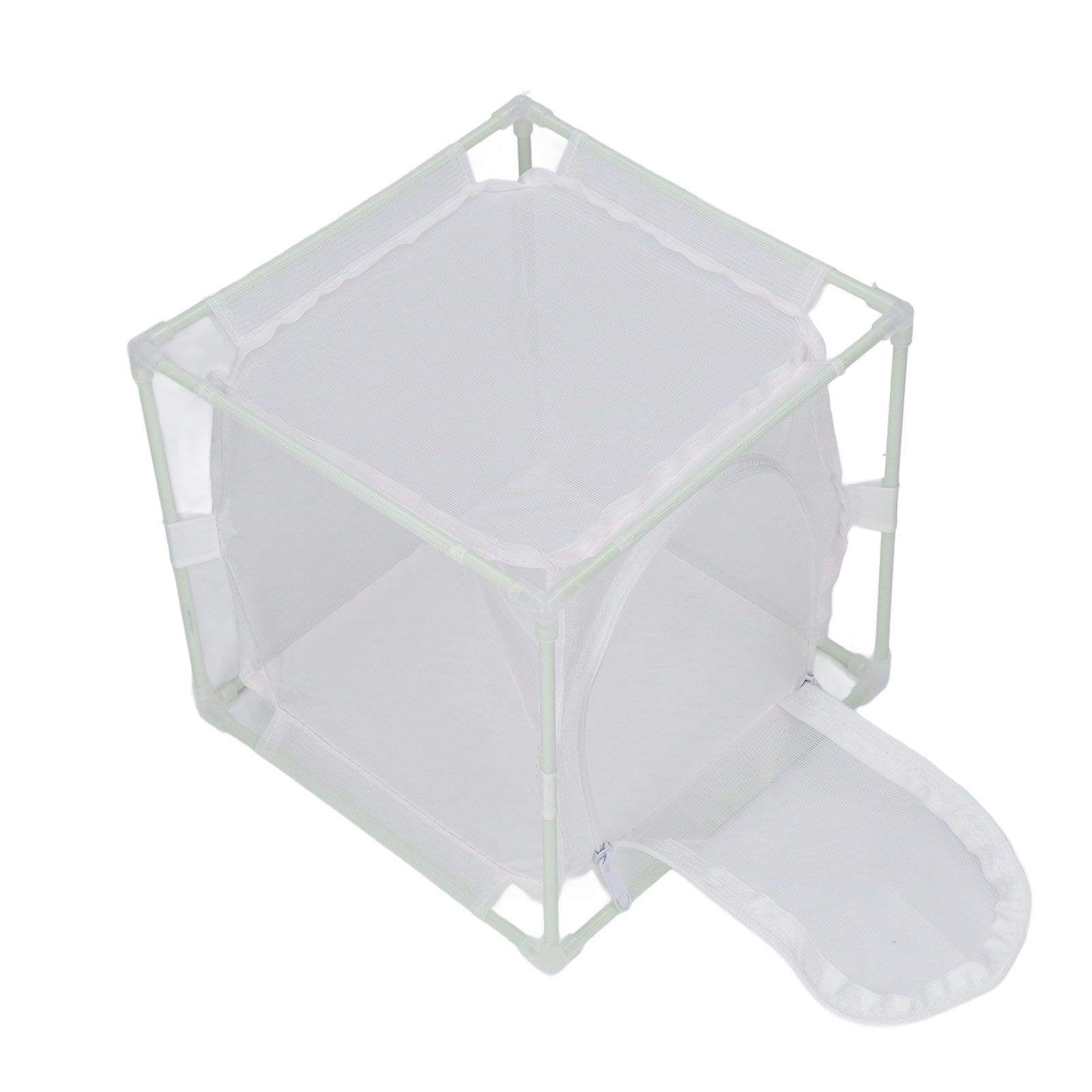 Insect Observation Cage PVC Mesh White Reusable Butterfly Habitat Breeding Incubator Box Reversed U Shaped — image 2