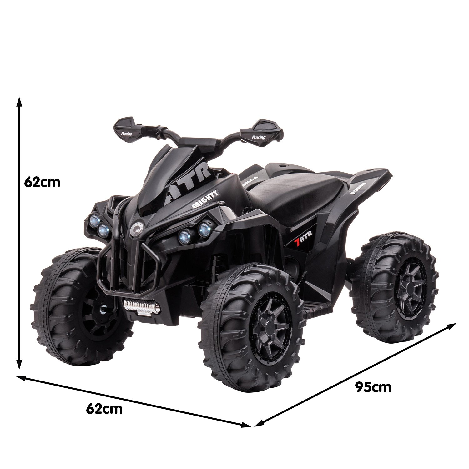 Kahuna GTS99 Kids Electric Ride On Quad Bike Toy ATV 50W - Black โ image 2