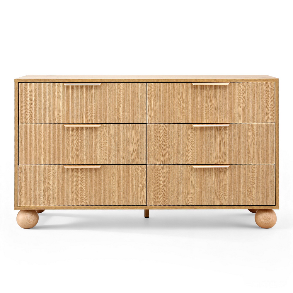 Artiss 6 Chest of Drawers Dresser Tallboy Pine — image 3