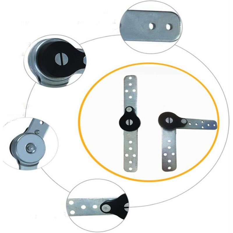 2 X Furniture Adjustable Angle Hinge Self-Reset Function Heavy Duty Hinge Angle Adjustment Fit Sofa/Bed/Cabinet/Tilt — image 4