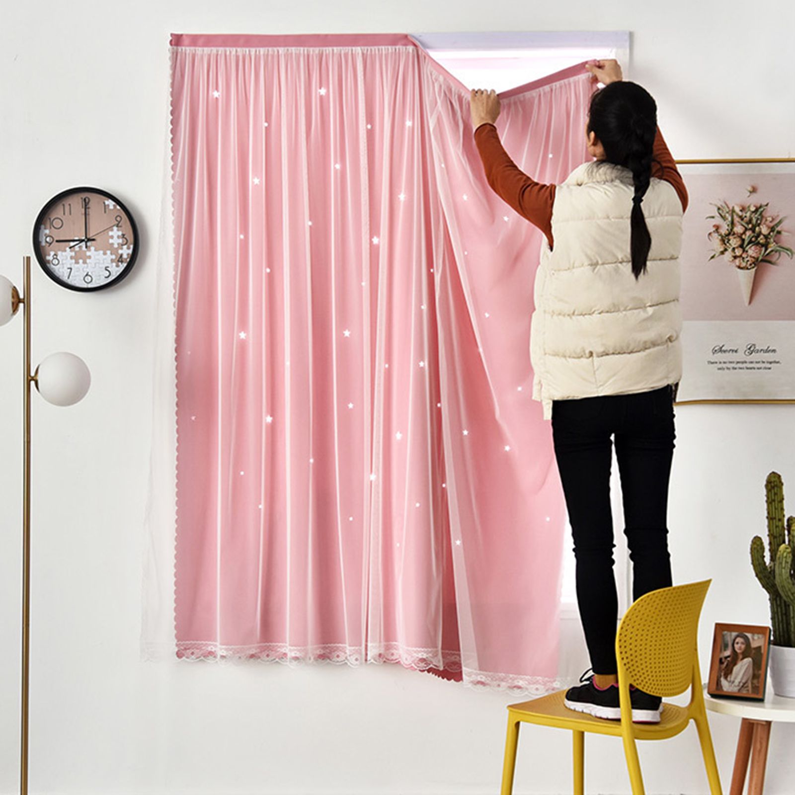 1x2m Self Adhesive Portable Blackout Curtains Easy to Install Bedroom Window โ image 6