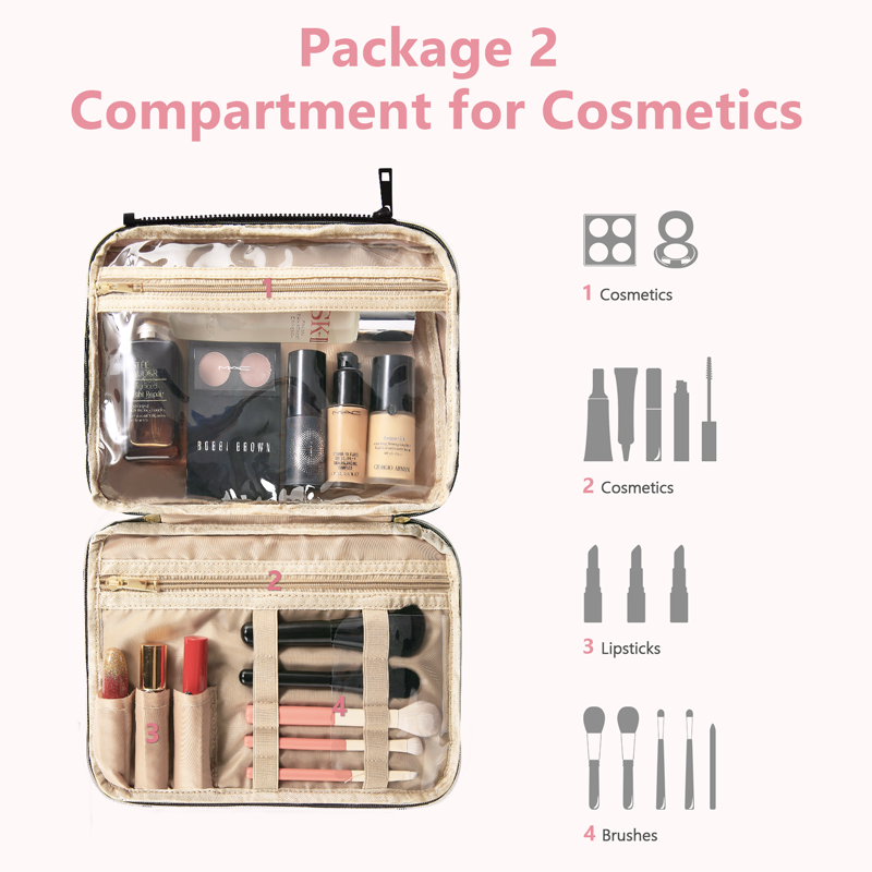Ladies toiletry bag - Men's toiletry bag - Travel toiletry bag - Portable hanging storage box - Suitable for travel size shampoo, conditioner, skincare — image 4