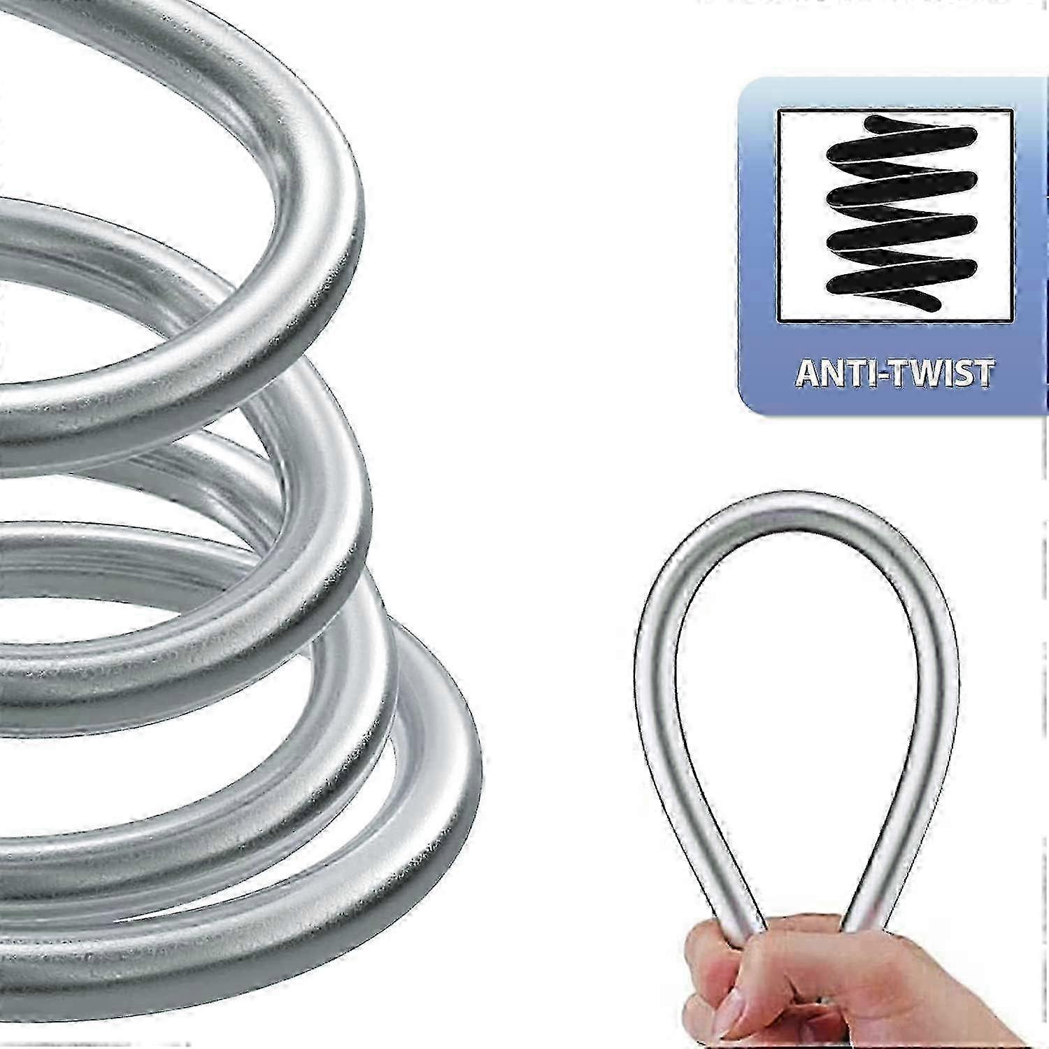 Universal 2m PVC Shower Hose, 200cm Flexible Bathroom Shower Pipe — image 2
