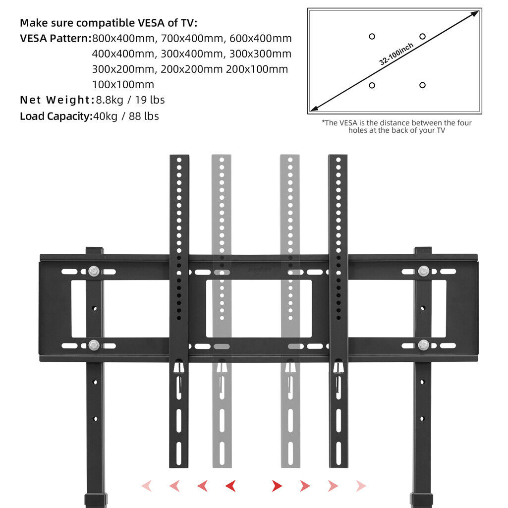 TV Stand Base Mount Bracket Swivel for 32-100 LED LCD โ image 2