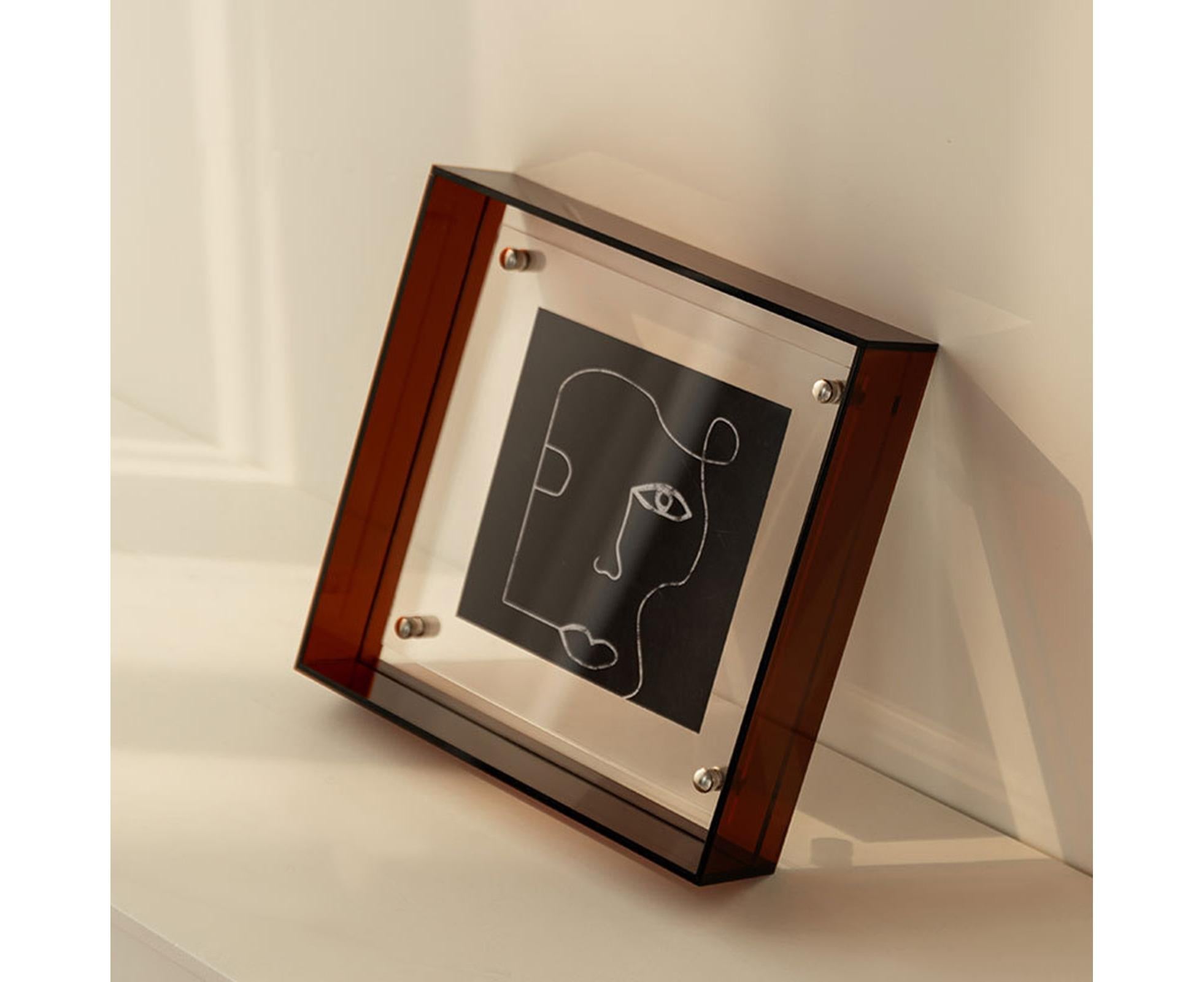 Dazzling Acrylic Photo Frame Ornaments Printing And Framing Creative Picture Frame Display DIY Wash Photos Home Decor - Coffee โ image 3