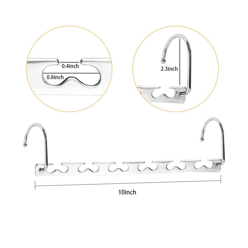 6pcs Magic Clothing Sturdy Metal Hangers Wardrobe Closet Organizer Space Saving Hanger Pack of 6 Cascading Hangers — image 5