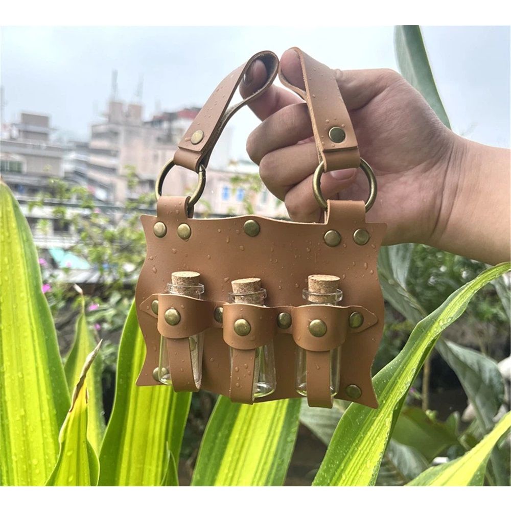 Cork Potion Bottle Cosplay Accessories Belt Loop Medieval Renaissance Witch Props Magic Vial Stempunk Cosplay Costume Sets — image 3