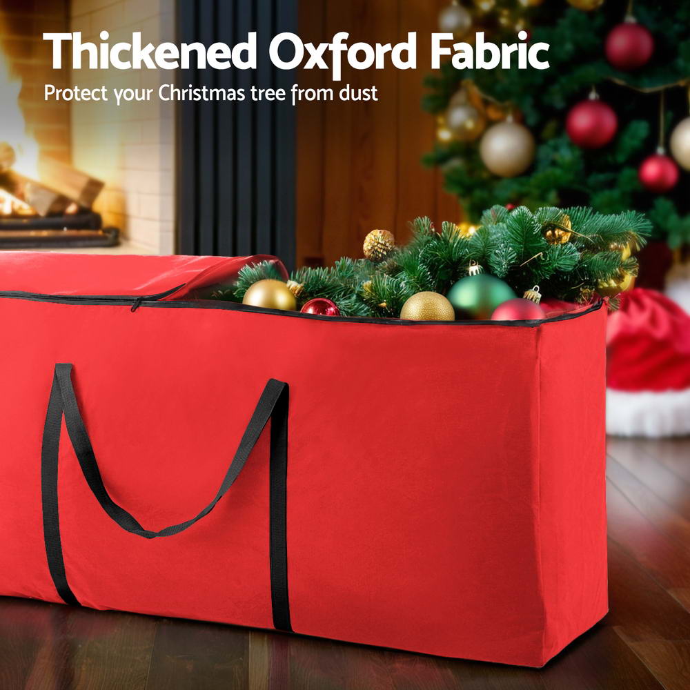 Jingle Jollys Christmas Tree Storage Bag Fits Up to 8ft Tree Xmas Bag Red — image 4