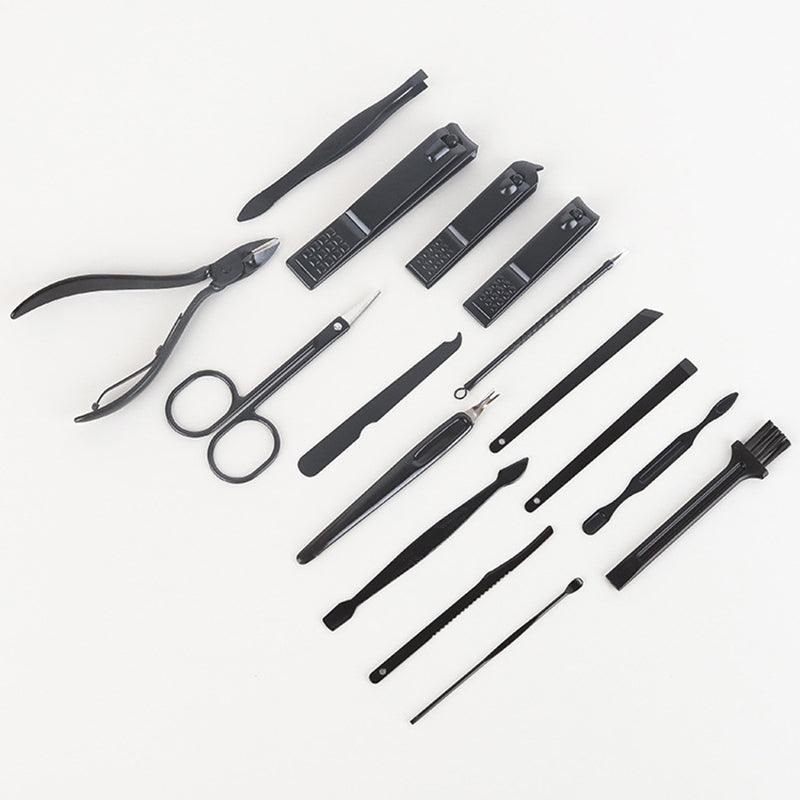 16PCS Stainless Steel Manicure Pedicure Set Nail Clippers Grooming Kit with Case โ image 6
