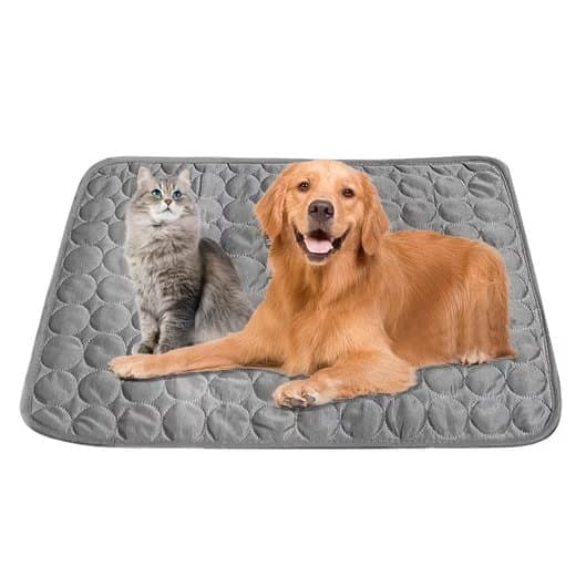 Cooling Mat for Dogs and Cats, 100 × 70cm, Dark Gray, Breathable, Compatible with All Breeds