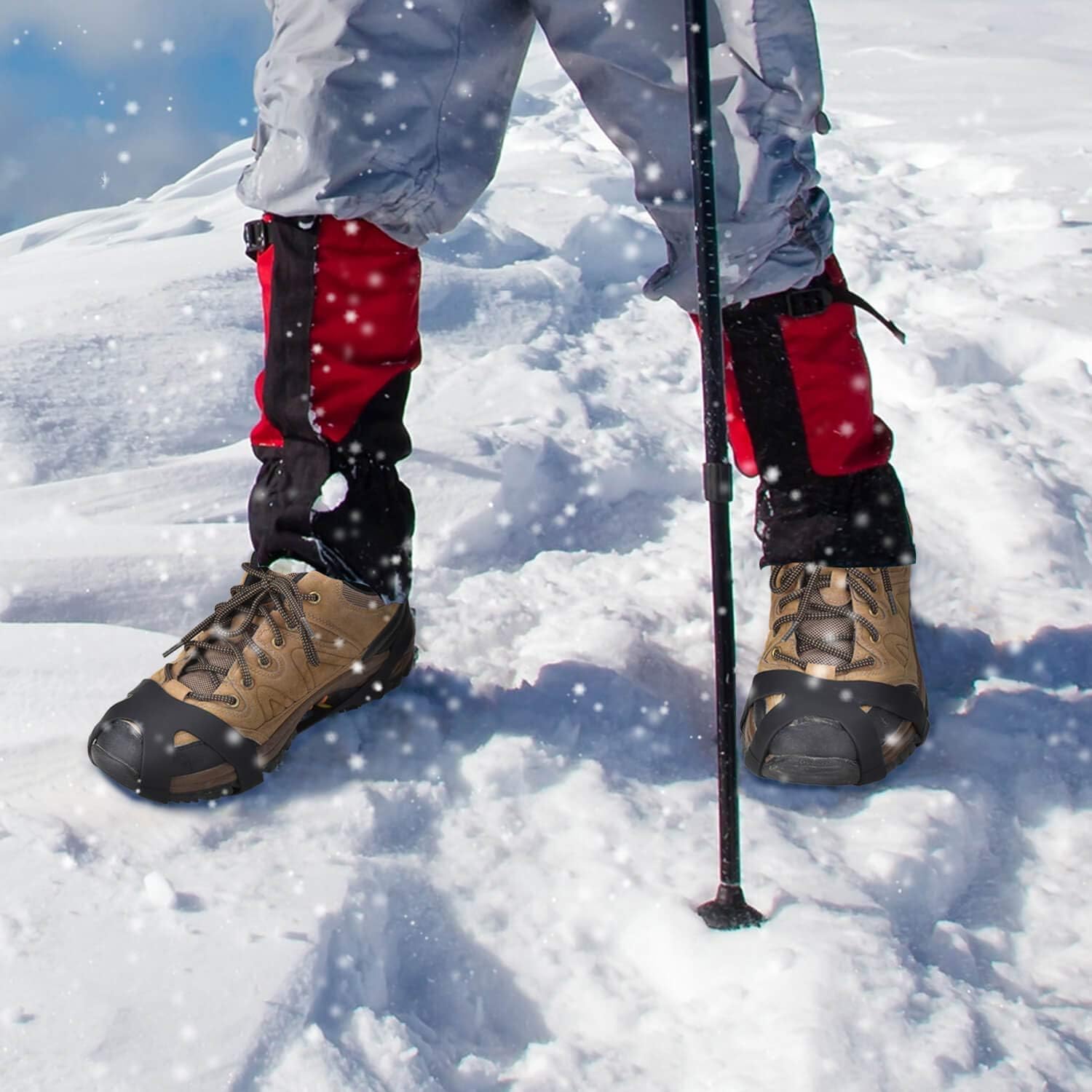 Ice Snow Grips Over Shoe/Boot Traction Cleat Spikes Anti Slip Footwear โ image 5