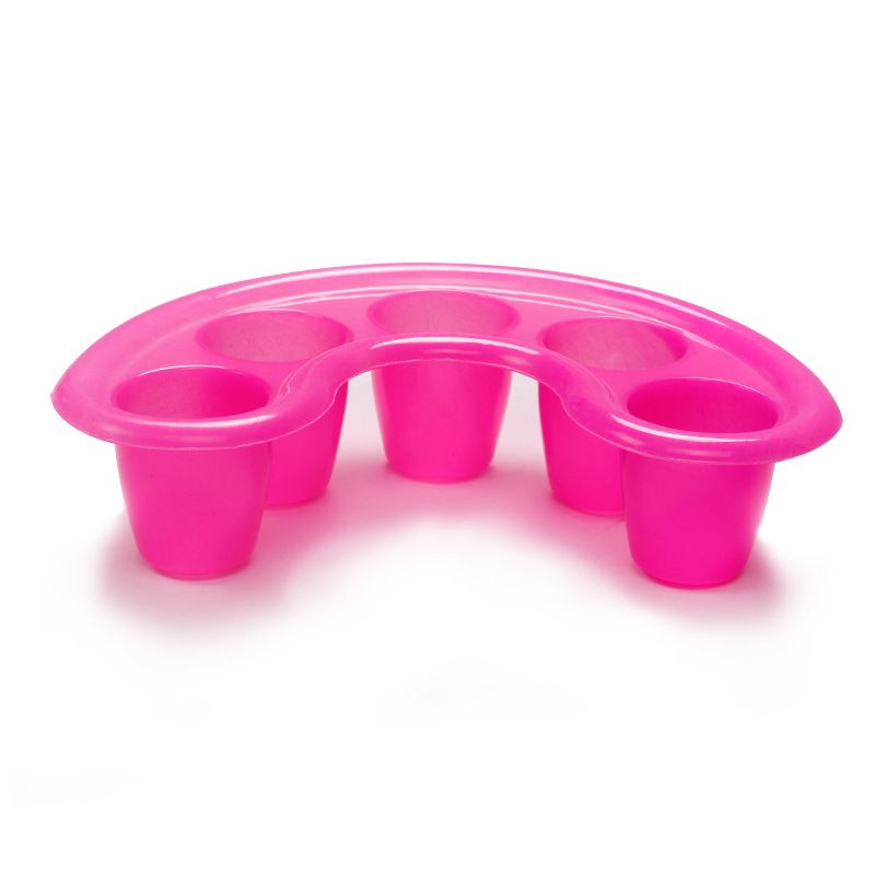 2pcs Nail Soak Bowl Manicure Tray Acrylic Nail Art Tools Salon Supplies For Soaking Fingertips Press On Nails Pedicure Spa Kit Pink — image 5