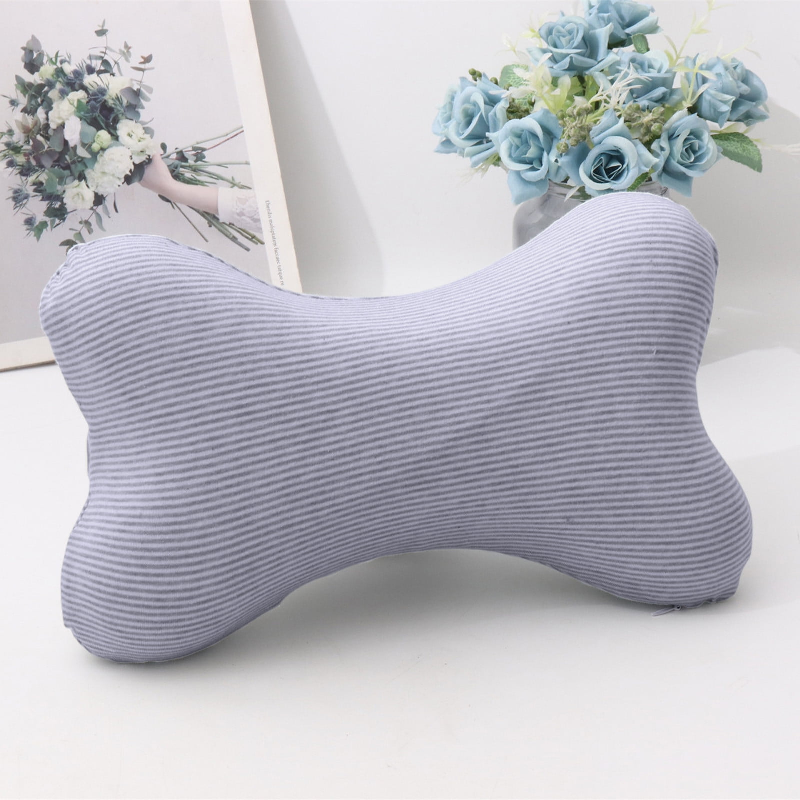 Clearance! Upgraded Dog Bone Shaped Travel Neck Pillows with Washable Removable Cover Memory Foam Car Bus Truck Driving Comfort Head Rest Support 10" A — image 4