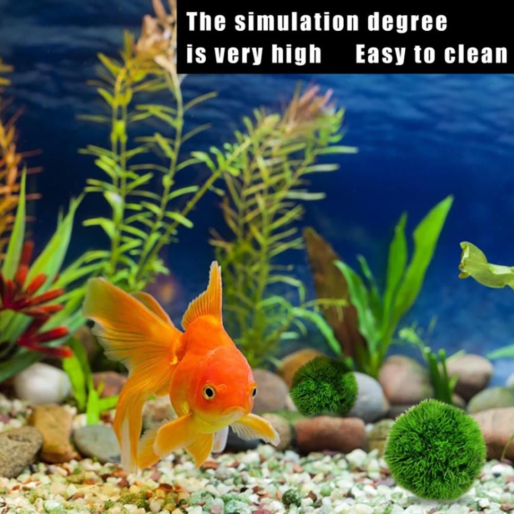 Artificial Aquarium Plants Green Seaweed Balls Simulation Seaweed Landscape Water Weeds Ornament for Fish Tank Decoration โ image 5