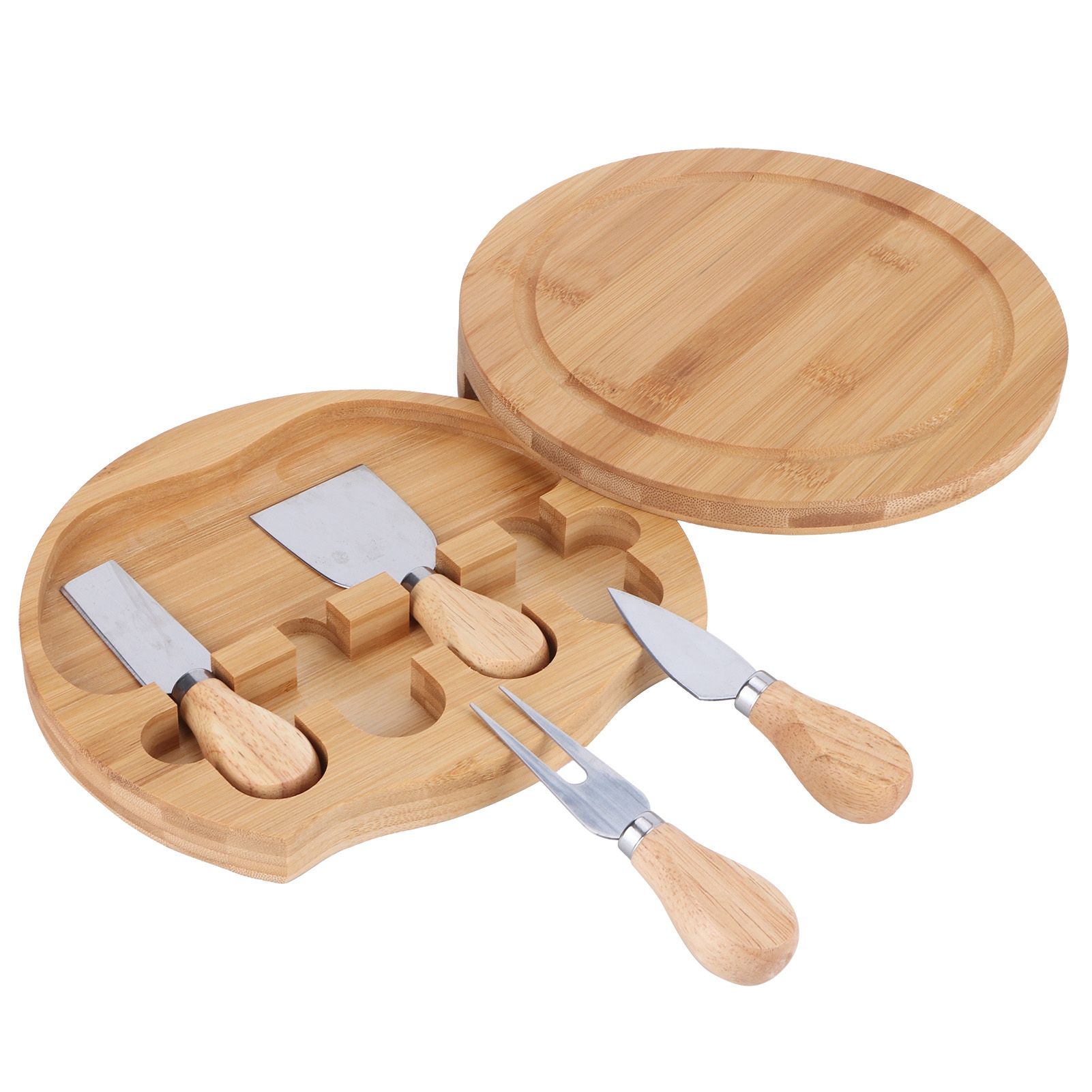 Stainless Steel Cheese Knives Wood Handle Cheese Cutting Knife Cutter Set Barbecue Kitchen Tools — image 4