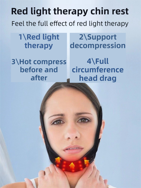Breathable V-Line Chin Strap with 15 high-intensity Red-Light LEDs for Facial Firming & Skin Rejuvenation — image 4