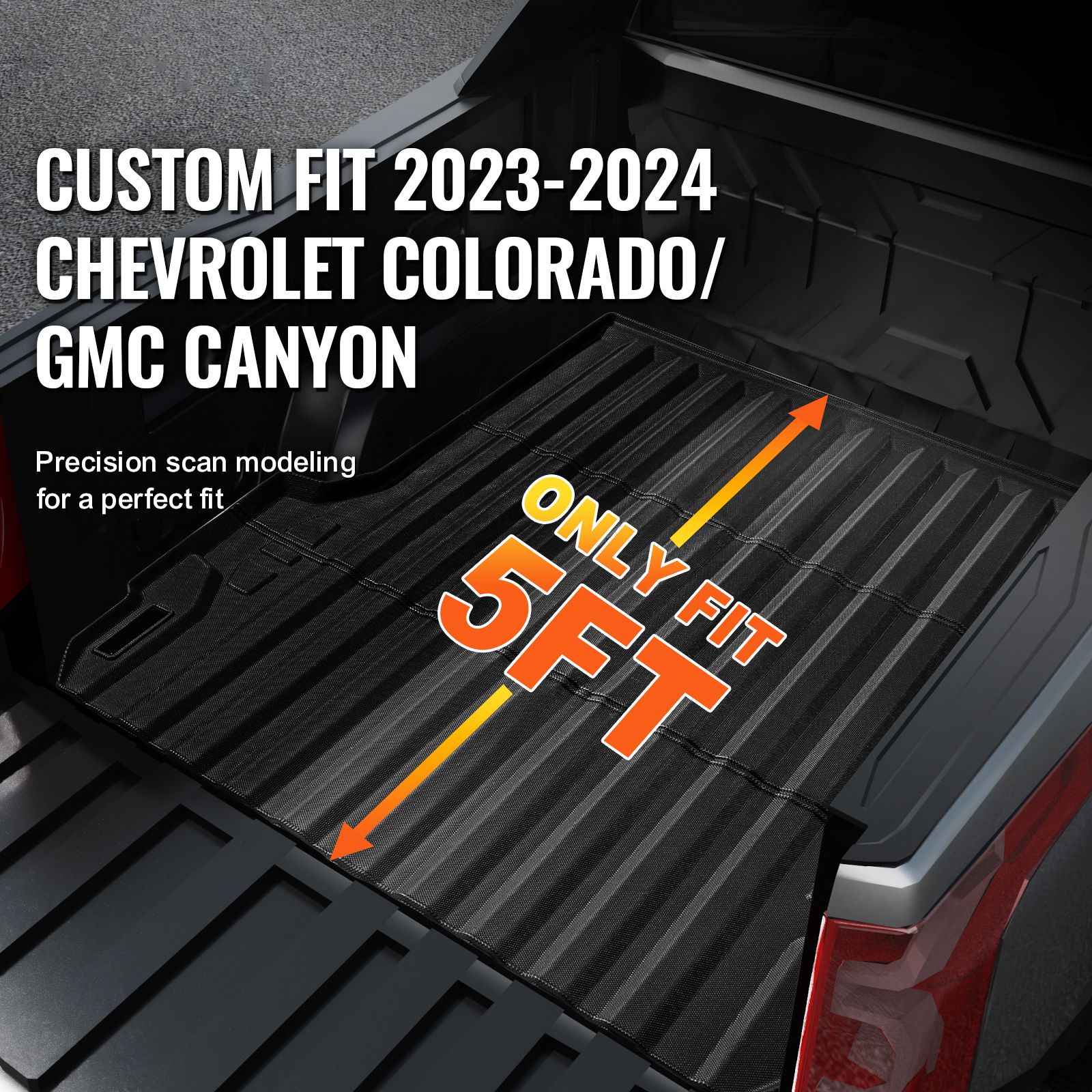 Truck Bed Mat Fit 2023-2024 Chevrolet Colorado/GMC Canyon Truck Bed Liner — image 2