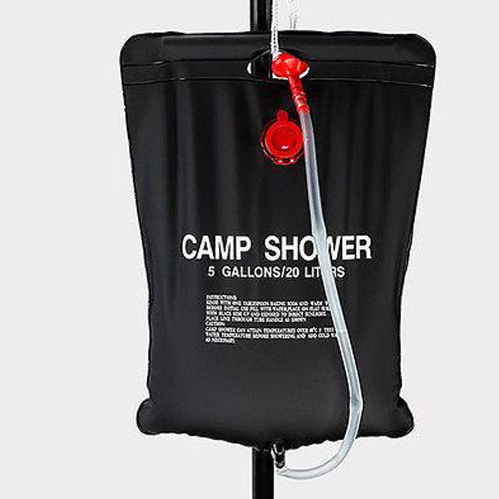 Pop Up Portable Privacy Shower room Tent &20L Outdoor Camping Water Bag Camp Set - orange — image 2