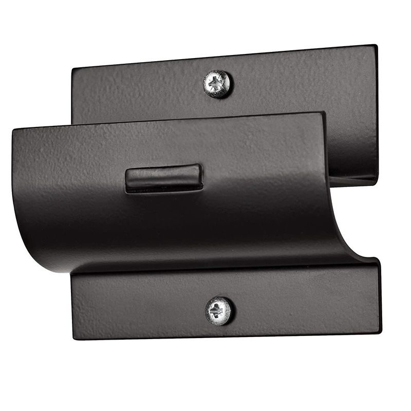 5-in Steel Wall Mount Ladder and Wheelbarrow Hanger,Easy and effortless installation with no assembly required Matte Black
