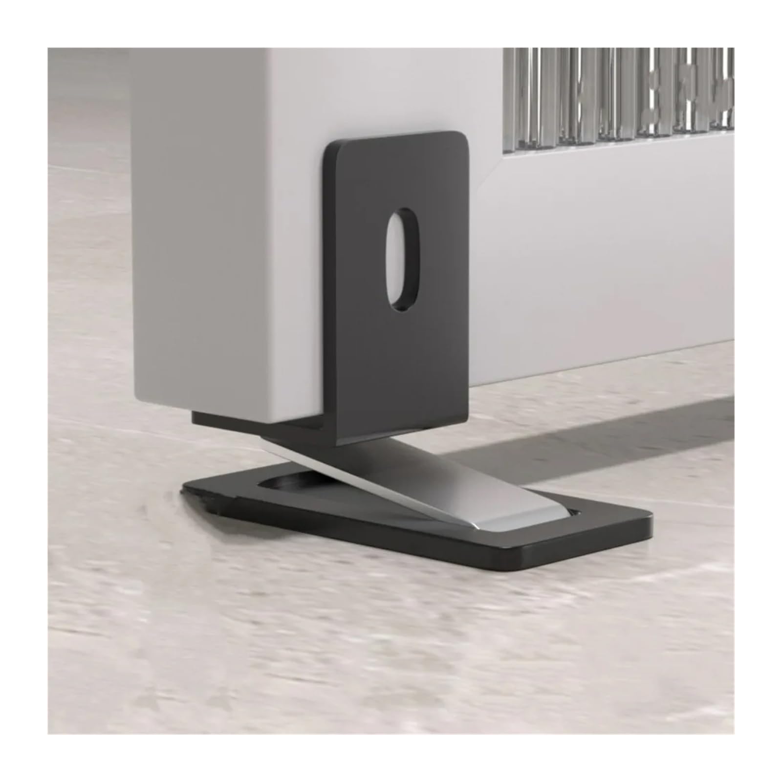 Ultra-Thin Magnetic Door Stopper – Self-Adhesive, Anti-Collision, Windproof, One-Push Locking, Discreet Design for Glass Doors (Grey) — image 4