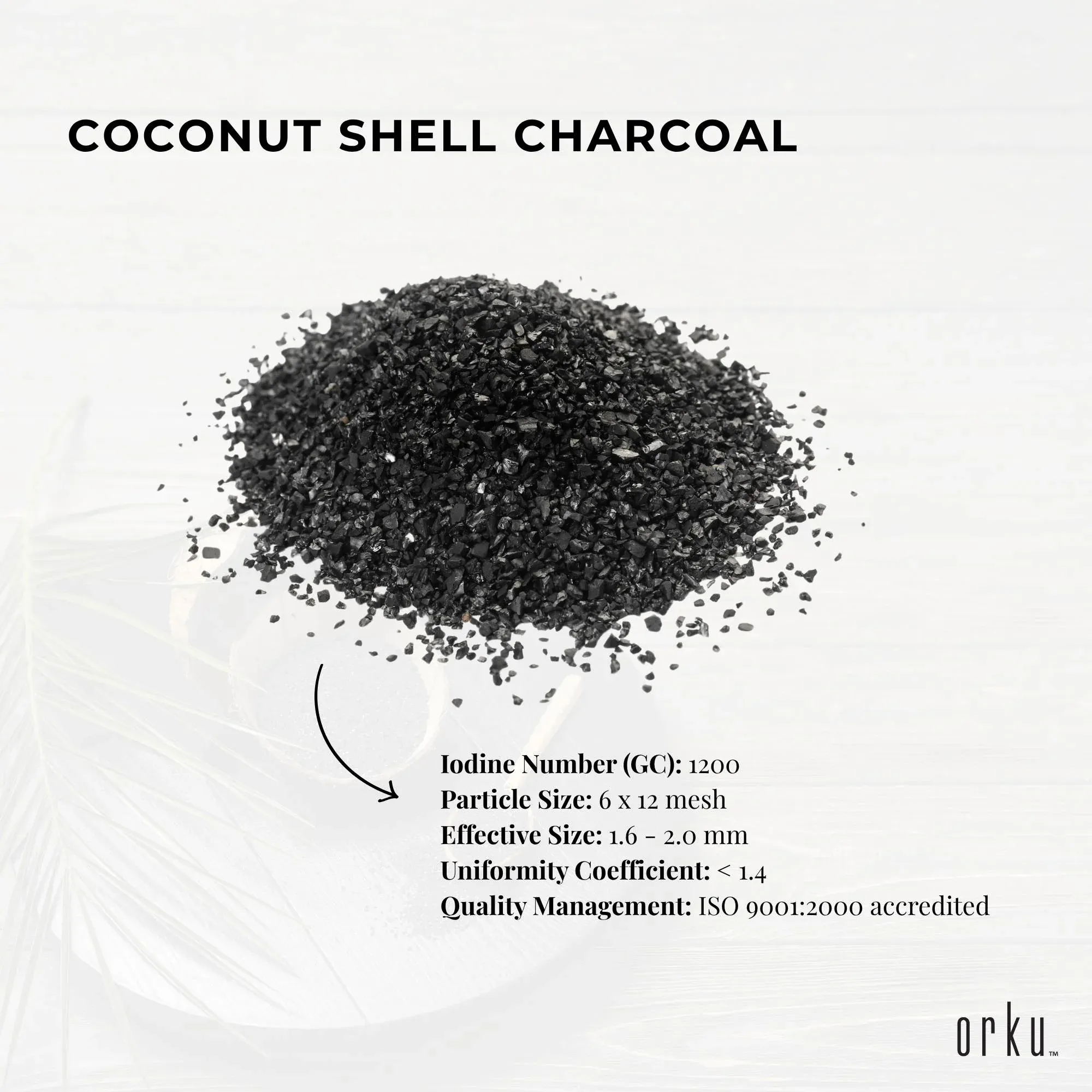 Orku 5Kg Granular Activated Carbon GAC Coconut Shell Charcoal Filtration Media — image 4
