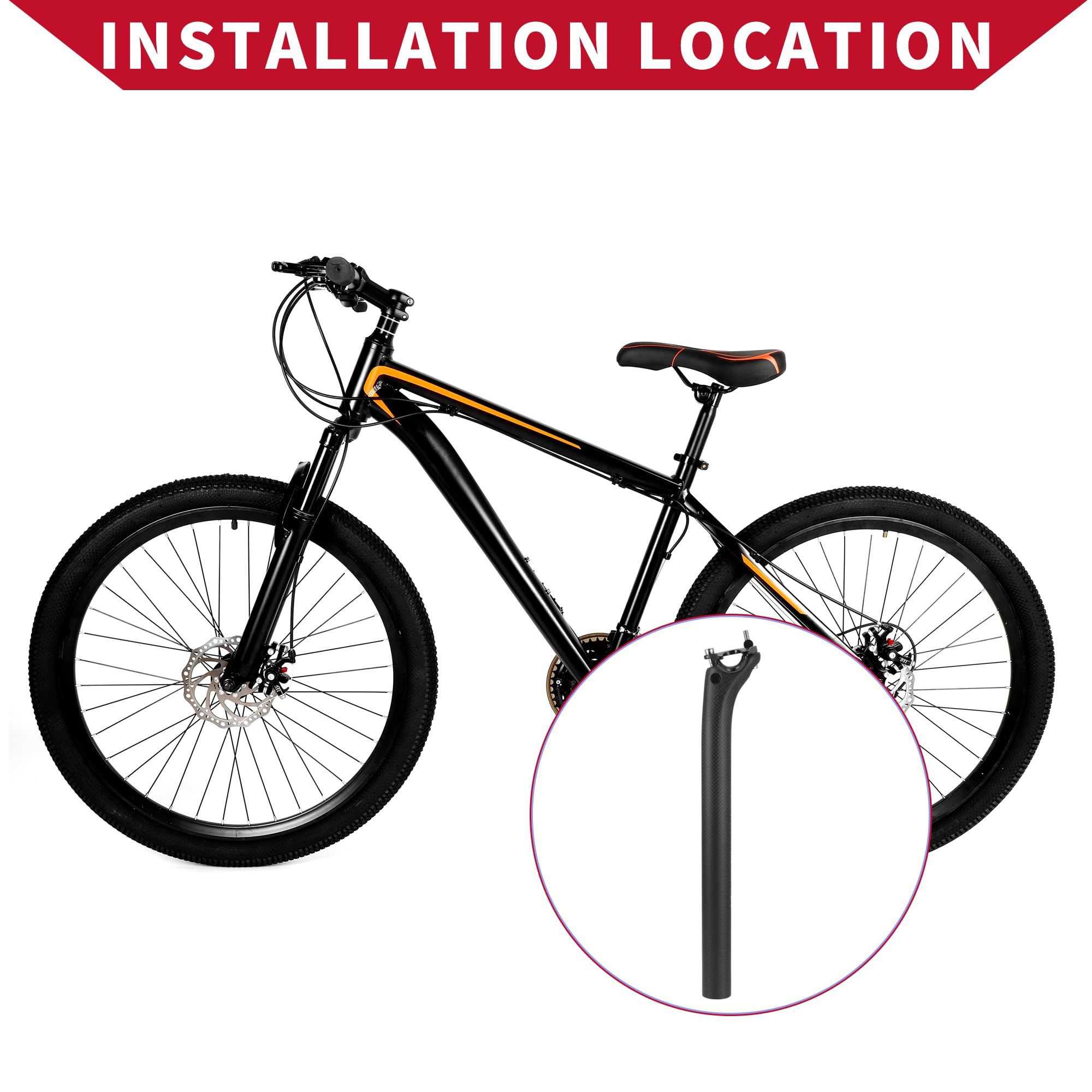 Carbon fiber mountain road bicycle seat tube โ image 4