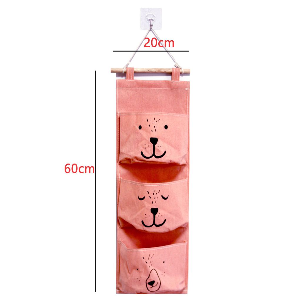 3Pcs Wall Hanging Storage Bag Organizer for Bedroom Aesthetic – Waterproof Over The Door Closet Organizer with Remote