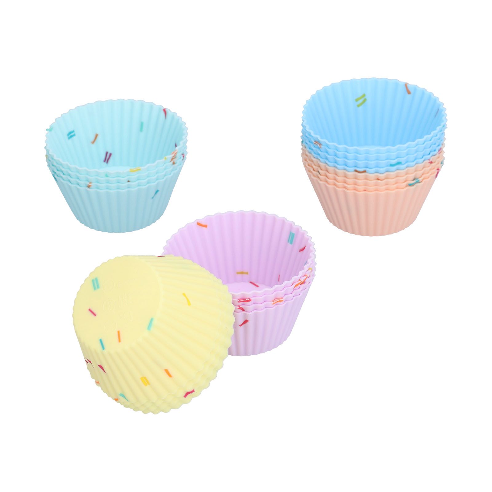 20Pcs Silicone Cupcake Mold Non Stick Reusable Baking Molds for Muffin Biscuits Cheese Cake PastriesRound โ image 5