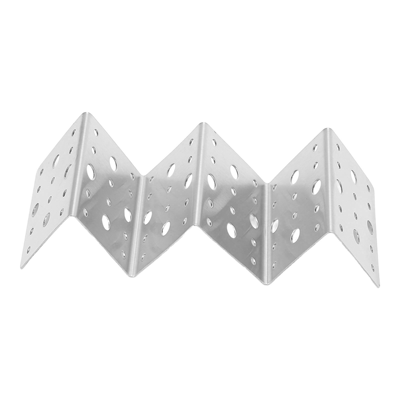 Taco Holder Round Holes Stainless Steel Taco Holder Stand Dishwasher Oven and Grill Safe 14x5x4cm / 5.5x2.0x1.6in โ image 2