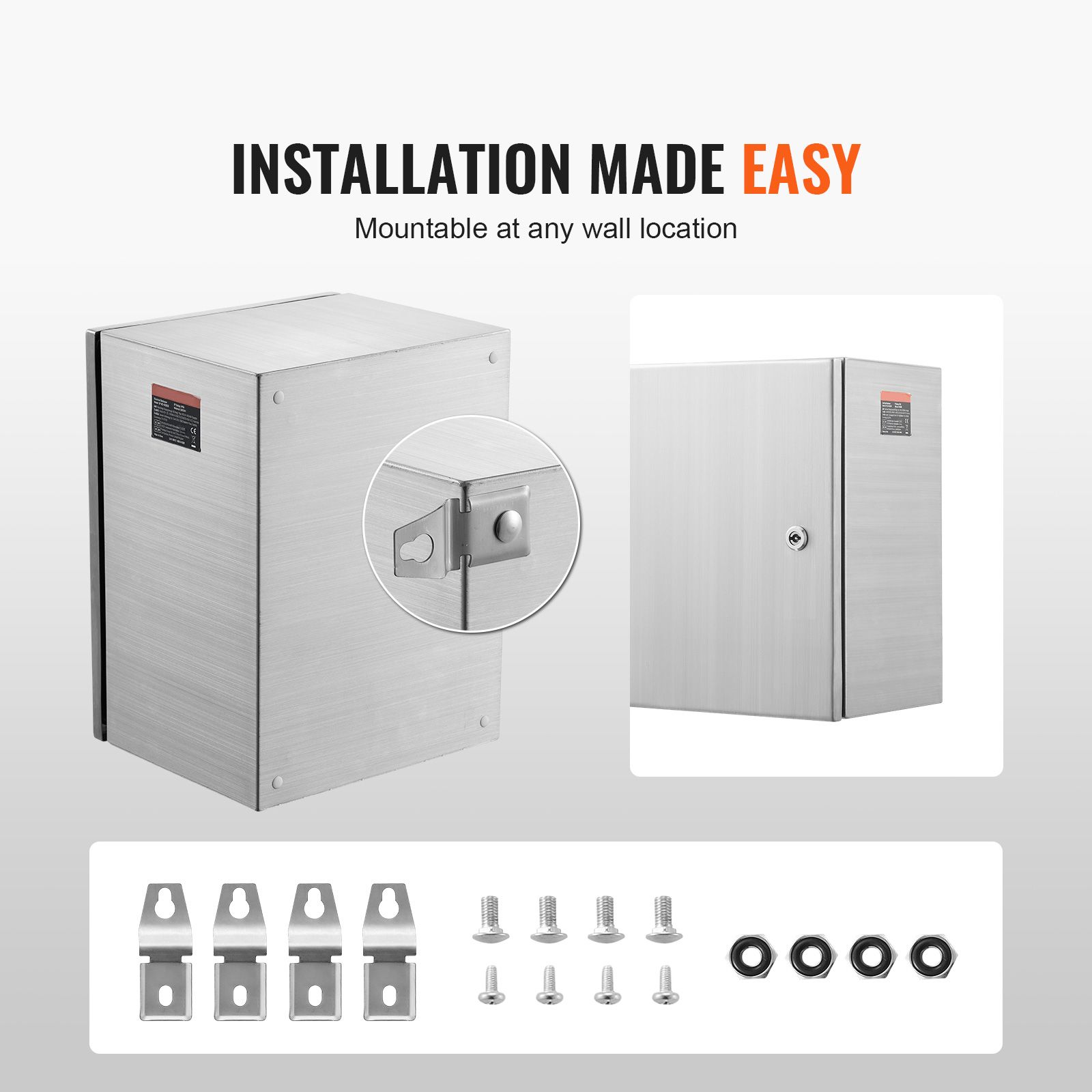 Wall-Mounted Outdoor Electrical Electronic Equipment Enclosure with — image 6