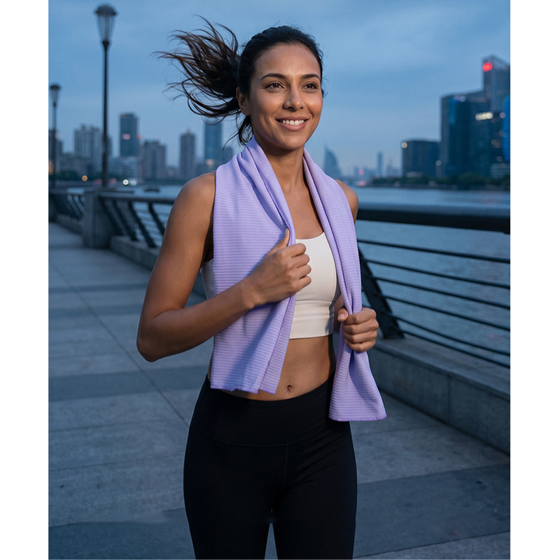 Quick-dry double-sided towel for swimming and fitness-Royal Blue-40*80cm — image 2