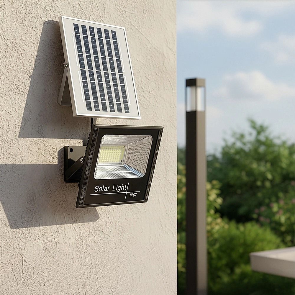 60W LED Solar Flood Light with Motion Sensor – Outdoor Security Lighting — image 2