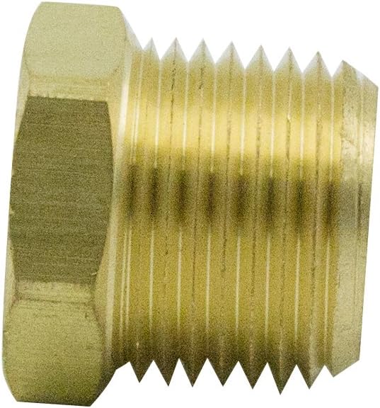 1/4" NPT Male to 1/8" NPT Female Brass Reducer Bushing Forged Hex Head Pipe Fitting 1200psi (Pack of 2) โ image 6