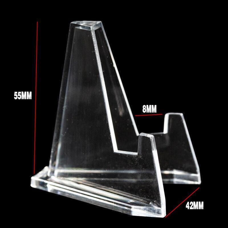 20Pcs Acrylic Clear Stand For Trading Card Psa Pokemon Card Holders Small Stand — image 4
