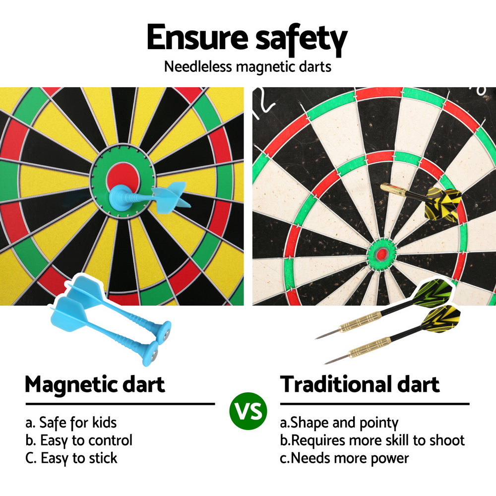 16" Dartboard Dart Board with Magnetic Darts Kids Toy Gift โ image 5