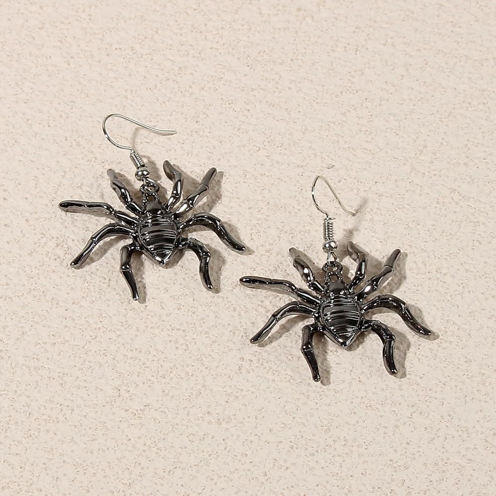 Cute Halloween Spider Dangle Earrings For Women Festival Jewelry Gifts Halloween Theme Costume Party — image 5