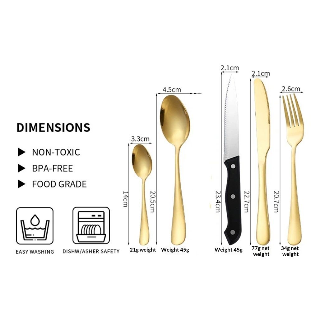 Camping Utensil Set, Camping Silverware Set for 2, Reusable Travel Cutlery with Case Include Knife Fork Spoon Dish โ image 3