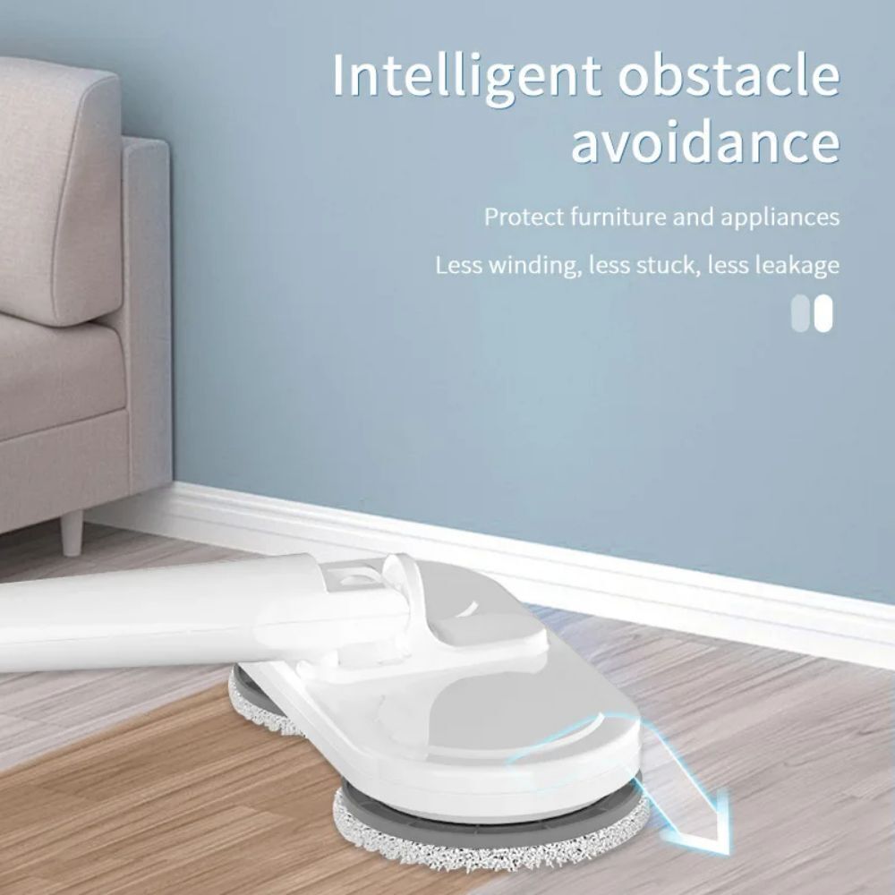 Cordless Electric spin 6Mops Cleaner 5In1 Floor Polisher Sweeper Washer Scrubber — image 3