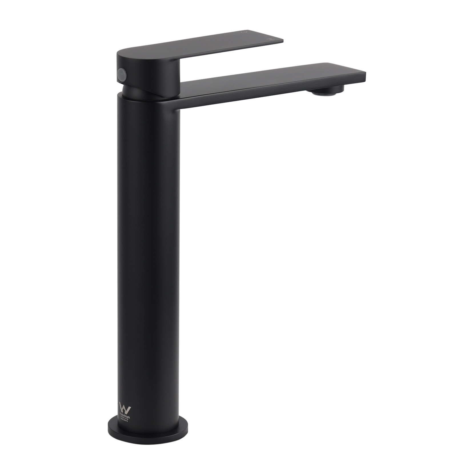 WELS Matt Black Square Tall Flat Lever Handle Basin Mixer Vanity Sink Faucet Spout — image 4