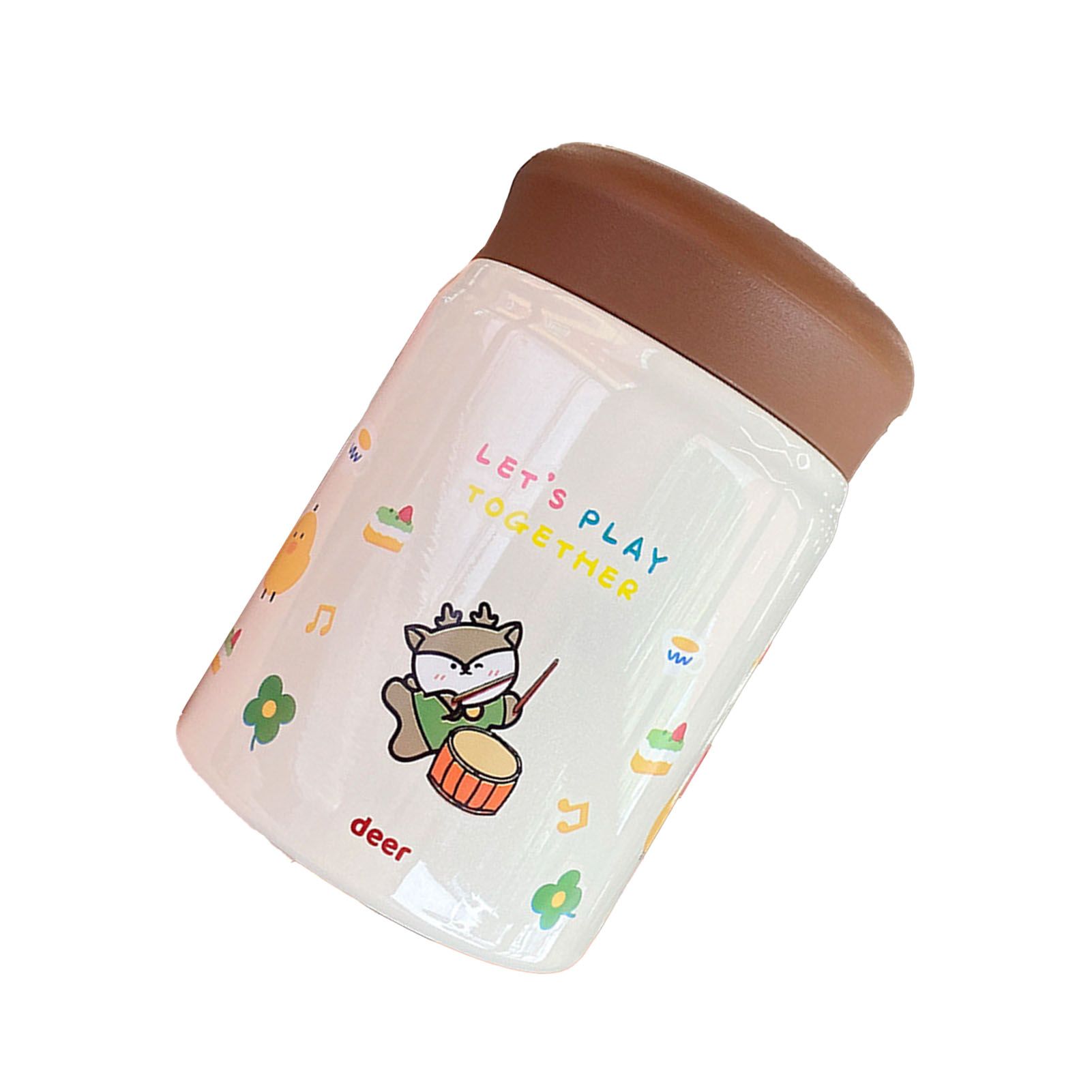 320ml Stainless Steel Insulated Vacuum Food Jar Cup Container with Lid for Outdoor Cartoon Portable Bottle Deer โ image 2