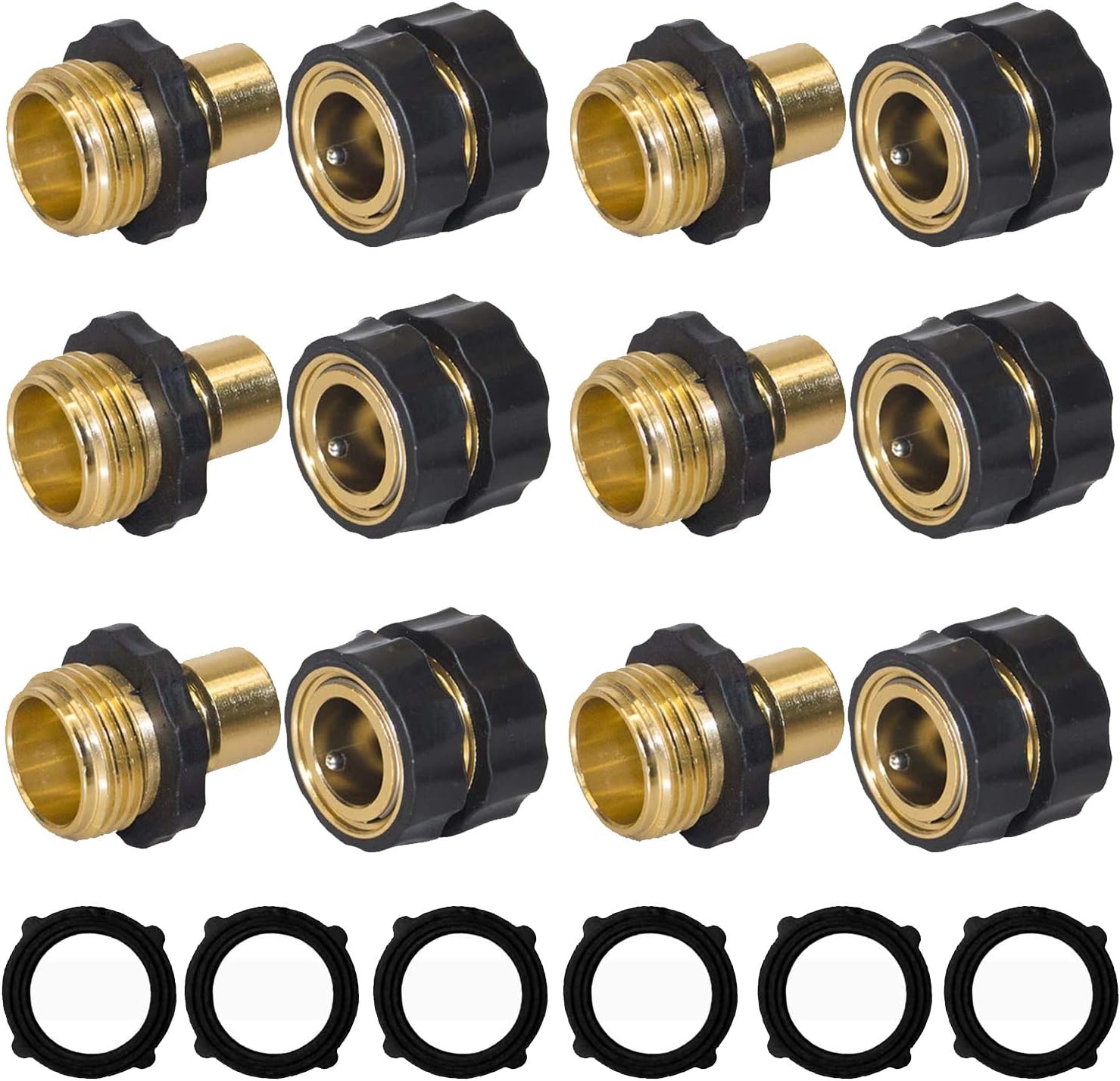 Garden Hose Quick Connector + Shut Off Ball Valve โ image 2