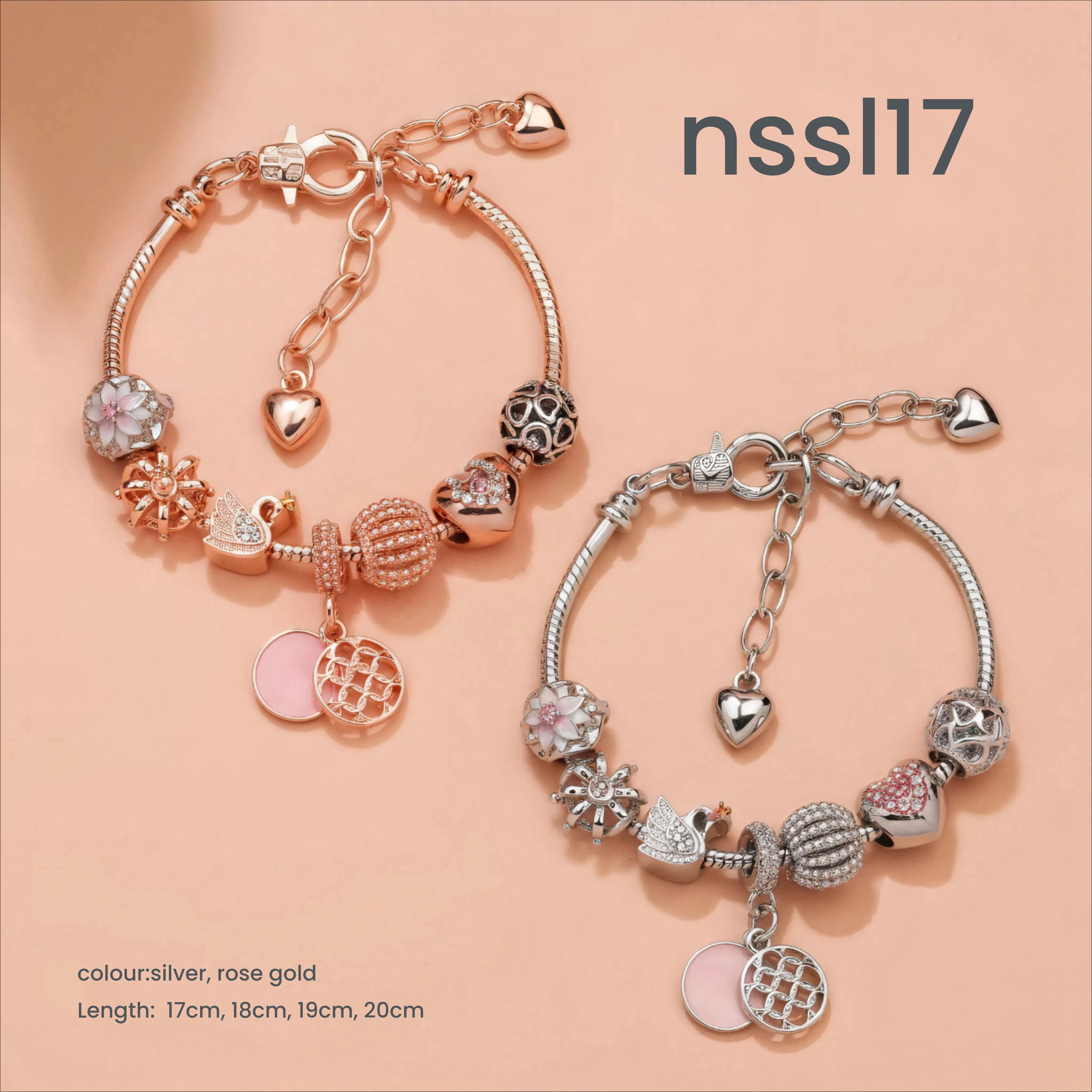 10 Styles Charm Bracelets Set: Colorful Alloy & Glass Beaded Bracelets, Buy 2 for Better Price(double) โ image 5