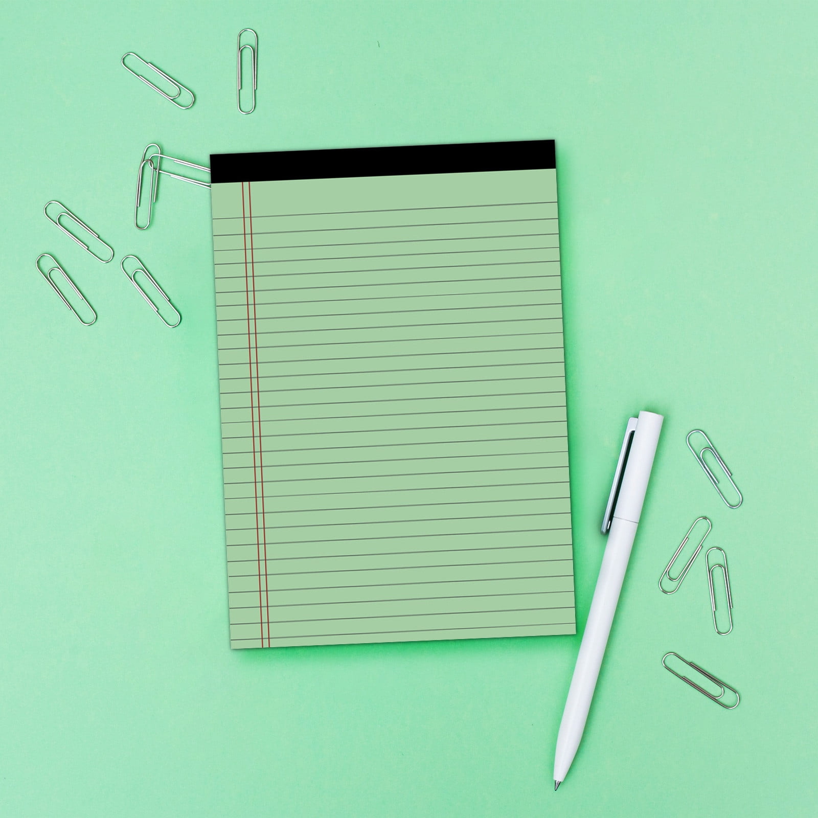 Legal Pad, 13.98 x 8.27" A3 Horizontal Line Tear-off Notepad (50 Pages), Portable Notepad Memo Planner, Colored Note Pads, College Ruled Notepads for Office — image 6