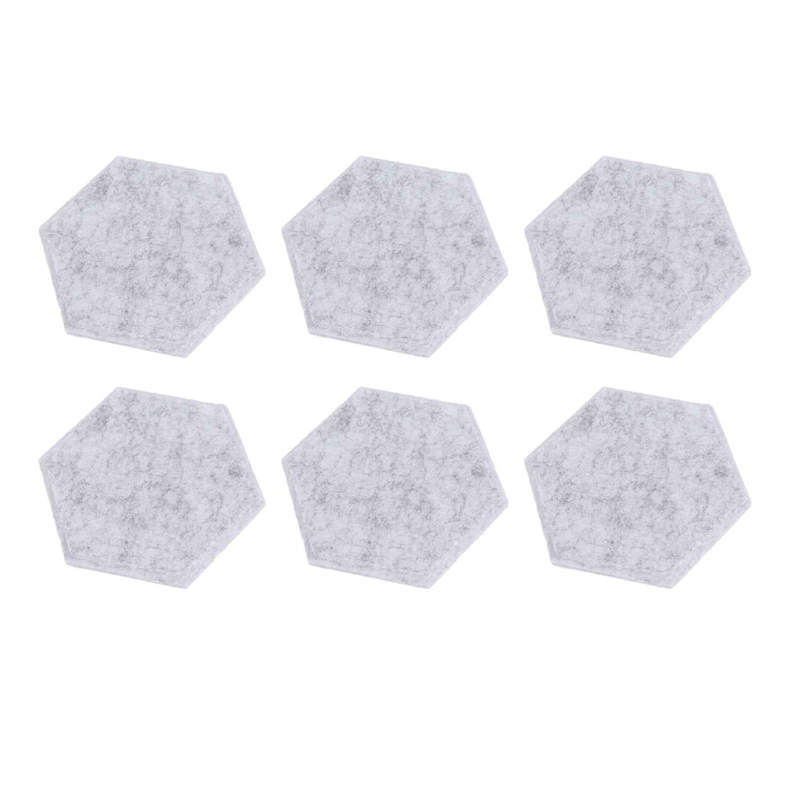12PCS Hexagon Acoustic Panels High Density Sound Absorbing Panels Sound Proof Beveled Edge Wall Panels 14x12x7cm Light Gray โ image 6